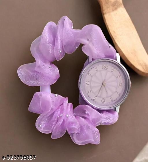 Analog Scrunchie Watch For women and Girls