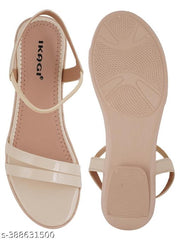 IKAGI Women's/Girls Stylish & Comfortable Wedge Fashion Heel Sandals for Women & Girls