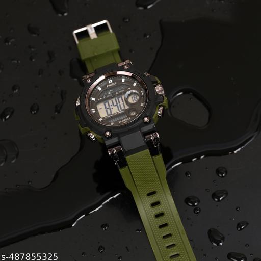 Felizer Army Watch Digital H9047 Green Big Dial Watch For - Men