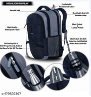 Stylish 40L Premium Qualty Laptop School Bag For Men And Women Boys