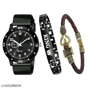 HRV Men Wrist Watch With Bracelet