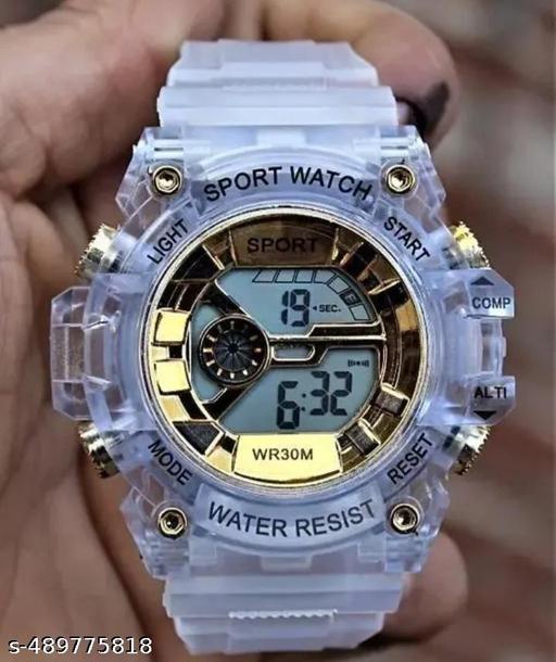 Transparent digital watches