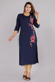 Embroidered Blue kurti
