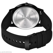RUSTET  LD-BK0060-BLK Black Silicone Strap Men Analog Watch - For Men