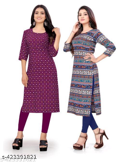 Polyster/Crepe fabric-KURTI COMBO