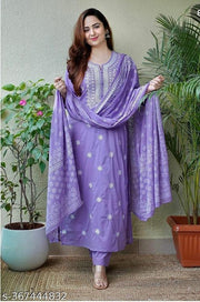 KURTI & PANT & DUPATTA SET/PLUS SIZE/BIG SIZE/PARTI WIRE KURTI PANT DUPATTA/PERMIUM QUALITY/TRANDING KURTI PANT DUPATTA
