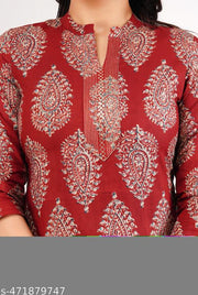 Beautiful Paisley Print Cotton Kurti