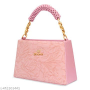 Fiago Women PU Leather Sling  Bag Styles Trending Designing for Women Classic Bag( PINK)