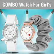 Butterflly White | Heart Dial | Ribbin Belt(Combo)