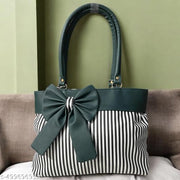 Elegant Bow Tote Bag – Stylish Handbag with Chic Lining & Trendy Design