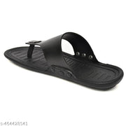 Men's Synthetic Leather Non-Slip Flip-Flops – Casual Fashion Summer Beach Thong Sandals with Metal Stud Accents