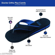 Aaksu DOCTOR - ORTHO Soft  Women's Diabetic & Orthopedic Light Weight Slippers FlipFlops black blue