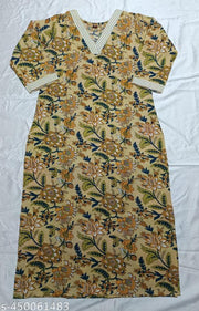 Women's Cotton Printed straight kurti