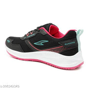 Asian MERCURY-11 Black Rani Pink Sports Shoe