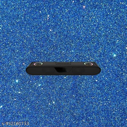 Portable Bluetooth Speaker, 10 Watts, Upto 8h Backup, Dual Drivers + Dual Passive Radiators, Call Function, Bluetooth v5.3 | USB | mSD| AUX, TWS, RGB LED