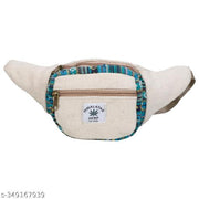 Shristi Handicraft Hemp Fanny Pack for Both Men and Women Waist Belt Bag Handmade Pack from Pure Hemp