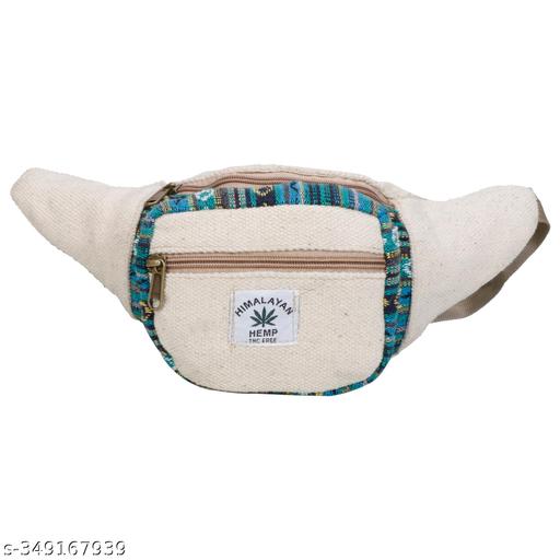 Shristi Handicraft Hemp Fanny Pack for Both Men and Women Waist Belt Bag Handmade Pack from Pure Hemp