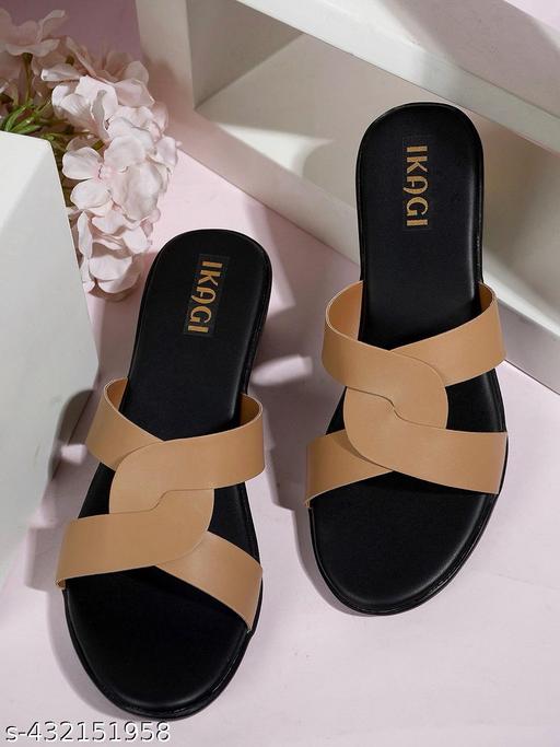 IKAGI Sandal Fashion Wedding Casual Platform Wedges Slip-On Sandals For Womens & Girls