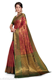 Banarasi silk saree with jacquard blouse