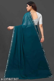 NEW FENCY GEORGETTE CUT WORK SAREE