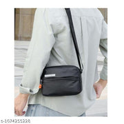 FLEXONI Crossbody Sling Bag, Water-, Scratch-Resistant, Anti-Wrinkle, High-Density Nylon, Adjustable Strap, Multiple Compartments, 22x16x8 CM