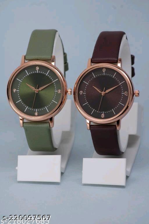 Fancy Ethnic Designer Leather Belt Analog Watches for Women Watches for Girls