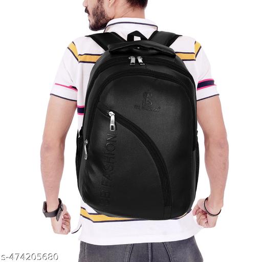 WESTOR ENTERPRISES -Latest Leather Fashionate Black School Bags Laptop Backpack Waterproof PU Leather Backpacks for Men Women Boys & Girls Backpack