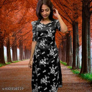 Women Black Organza Bollywood Style Kurti