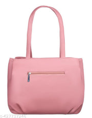 Peach Artificial Vegan leather Office & daily use hand bags,  women handbag, Women bags, Ladies bag, ladies purse
