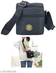 MOMISY Women Mobile Messenger Bag Ladies Nylon Shoulder Cross Body Long Strap for College, Outing, Travelling, Work