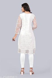 Trendy Layered Net Kurti