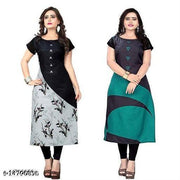 Polyster/Crepe fabric-STYLISH LADIES AND WOMEN Top With Plazo.and Nack Latkan , top and bottom set,, top and plazzo set, tops and pants , top and leggings , tops and tunics, kurti and plazo set , kurti and pants , kurti tops and plazzo  for girls
