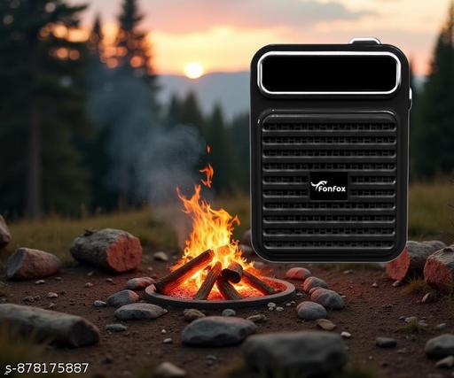 fonfox  Bluetooth Speaker (7v),Bluetooth Version 5.4,Bass Boosted Sound (high quality),Stereo Dual Drivers,UPTO 5 Hours Playtime,Portable Wireless Speaker