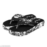 HILLINGS"Doctor Ortho" Slippers for "Women & Girls" -"Light weight", "Soft Footbed", "Comfortable" & "Stylish" | Suitable for "Knee Pain", "Diabetic" & "Orthopedic" Footwear for "Women"(BLACK)
