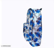MELVIS (BLUE FLOWER) Backpack School Bag For Travel With Bottle Compartment | Trendy Water Resistant High Storage Bag For Men & Women | Boys & Girls Laptop Printed Backpack For College Gift
