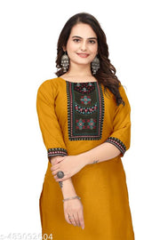 DESIGENER KURTI NEW COLLECTION COTTON BLEND STYLISH NEW TRENDY…