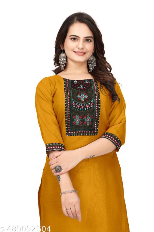 DESIGENER KURTI NEW COLLECTION COTTON BLEND STYLISH NEW TRENDY…