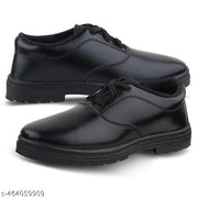 Black School Shoes for Boys & Kids with Laces – Comfortable, Lightweight, Stylish