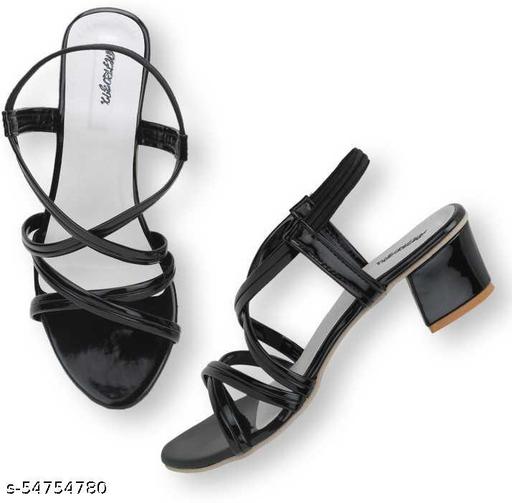 Fashion Gorgeous Ladies Slippers Casua Block Heel Women Sandals | Sandal For Girls | Women Footwear (Black)