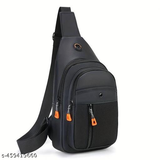 1pc Durable Chest Bag, Outdoor Mountaineering Cycling Travel Crossbody Bag, Small Lightweight Portable Waist Bag, Three-layer Large Capacity Fanny Pack
