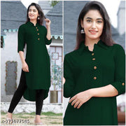 Women's heavy reyon coller neck stylish daily wear kurti