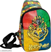 Datoes Wizard Theme Crossbody Waist Bag for Kids | Printed Sling Chest Bag | Adjustable Shoulder Strap Bag | Lightweight Travel & Casual Side Bag for Boys & Girls