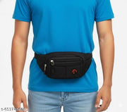 Multipurpose Waist Bag Crossbody Sling with Multi Zipper Pockets for Travel Gym Running, Adjustable Strap Compact Fanny Pack – Unisex
