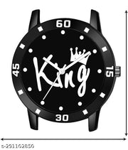 BEST QUALITY BEST PRICE Classy Analogue Black Dial Tranding  Pu Belt Watches For Men Boys