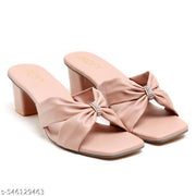 Women's Stylish Block Heels Sandal And Slipper For College Girls