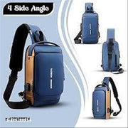 Men & Women– Crossbody Sling Bag for Travel, Cycling & Hiking | Waterproof Shoulder Bag with Compartment and Zipper Pockets