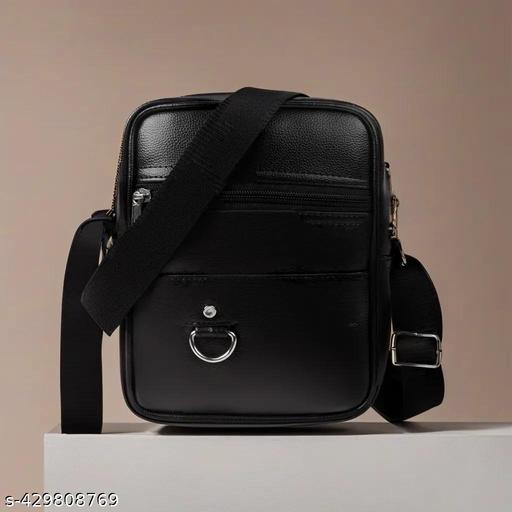 Messenger small sling bag for men women office use persnol casual with adjustable Strap