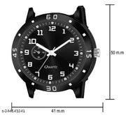 NEW ARRIVAL BLACK KING BRACELET WITH BLACK DIAL AND MESH STRAP SPORTY LOOK ANALOG WITH QUARTZ WATCH