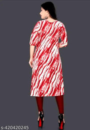 CRPE FABRIC DESIGN PRINTED FANCY KURTI FOR WOMEN
