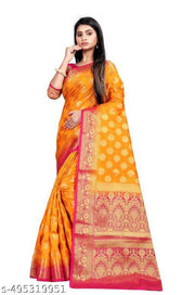 BANARASI SILK SAREE WITH BLOUSE PIECE